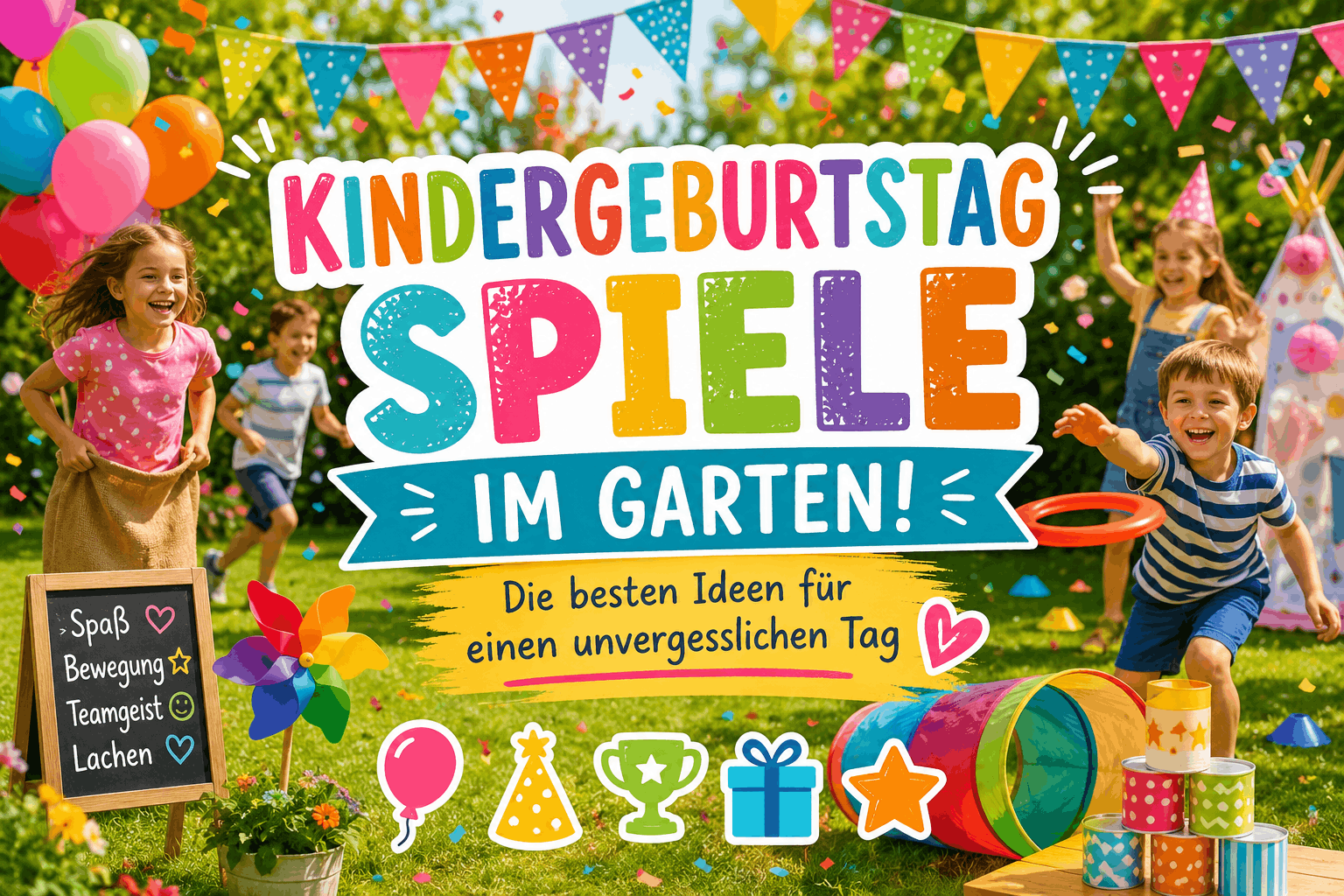 Kindergeburtstag Spiele im Garten