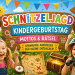 Schnitzeljagd für den Kindergeburtstag – 10 Mottos mit spannenden Rätseln zum Lösen Schnitzeljagd Kindergeburtstag