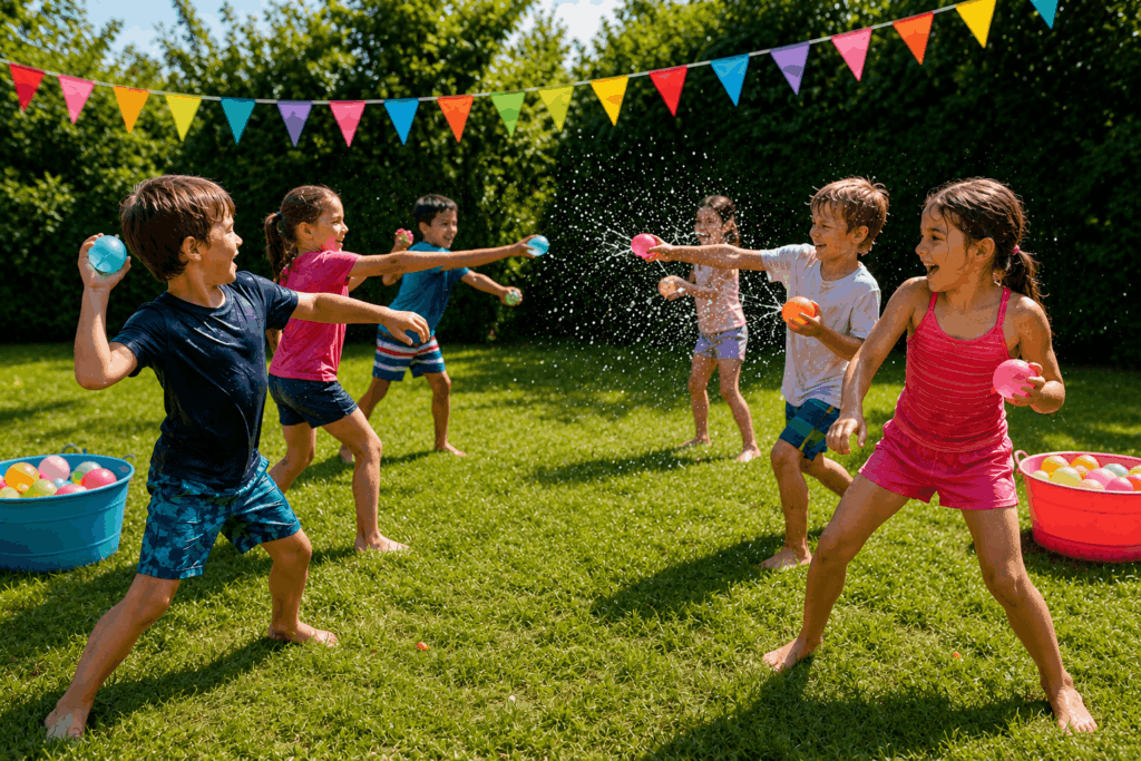 Wasserspiele Kindergeburtstag