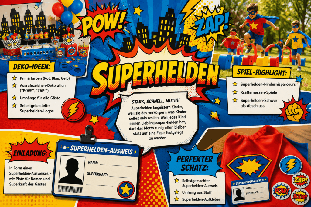 Mottoparty Superhelden