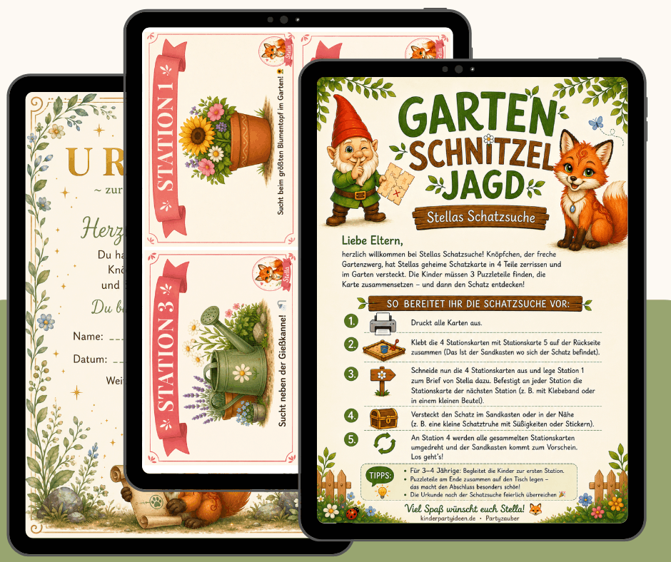 Garten Schnitzeljagd