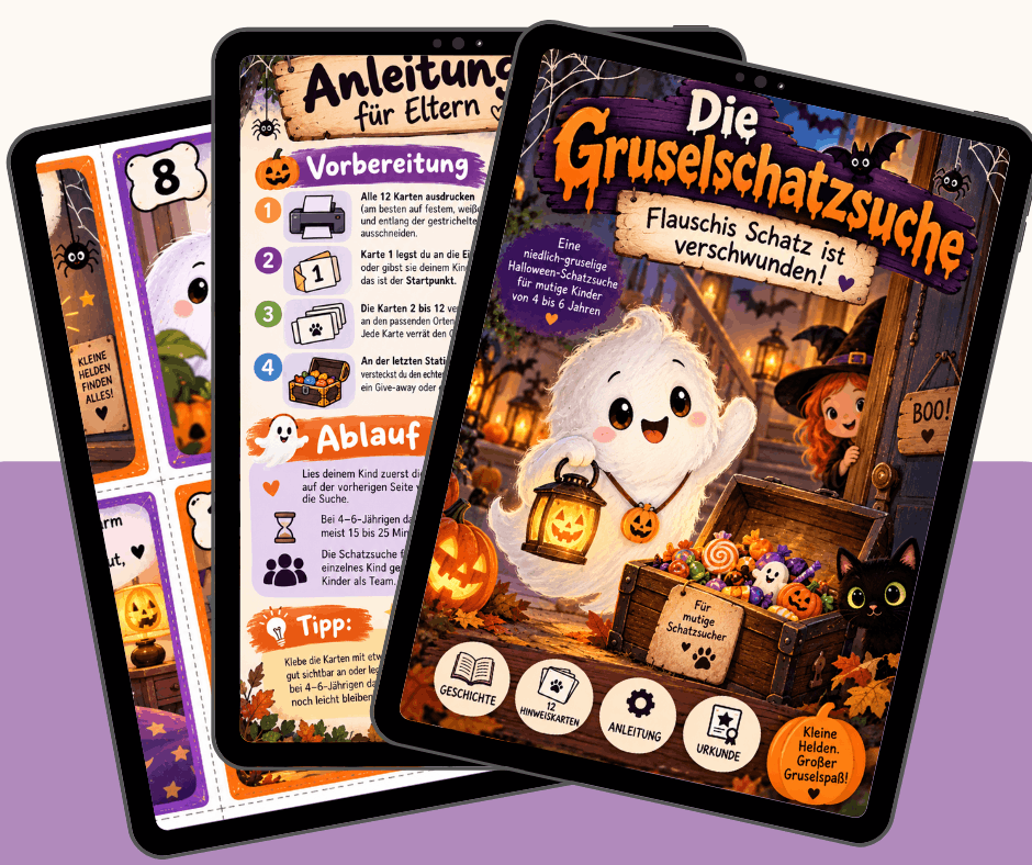 Halloween Schatzsuche für Kinder 4-6 Jahre