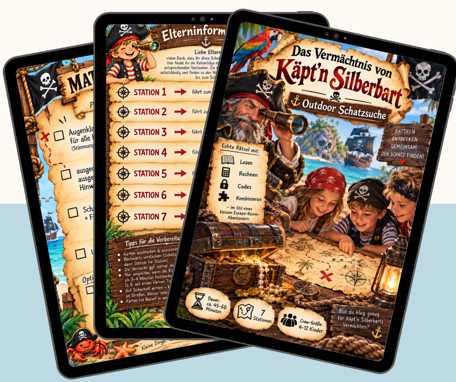 Piratenschatzsuche 7-9 Jahre Outdoor