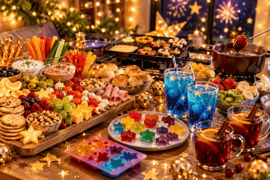 Silvester mit Kindern Buffet