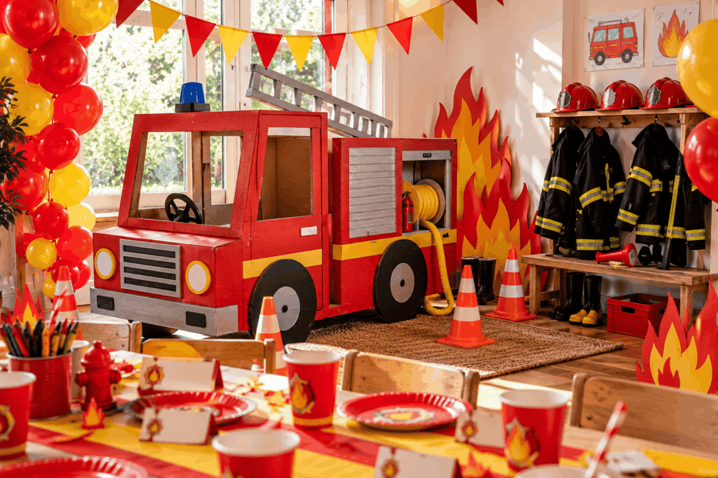 Feuerwehr-Kindergeburtstag Deko