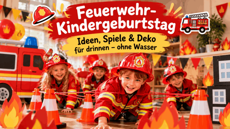 Feuerwehr-Kindergeburtstag voller Spielideen