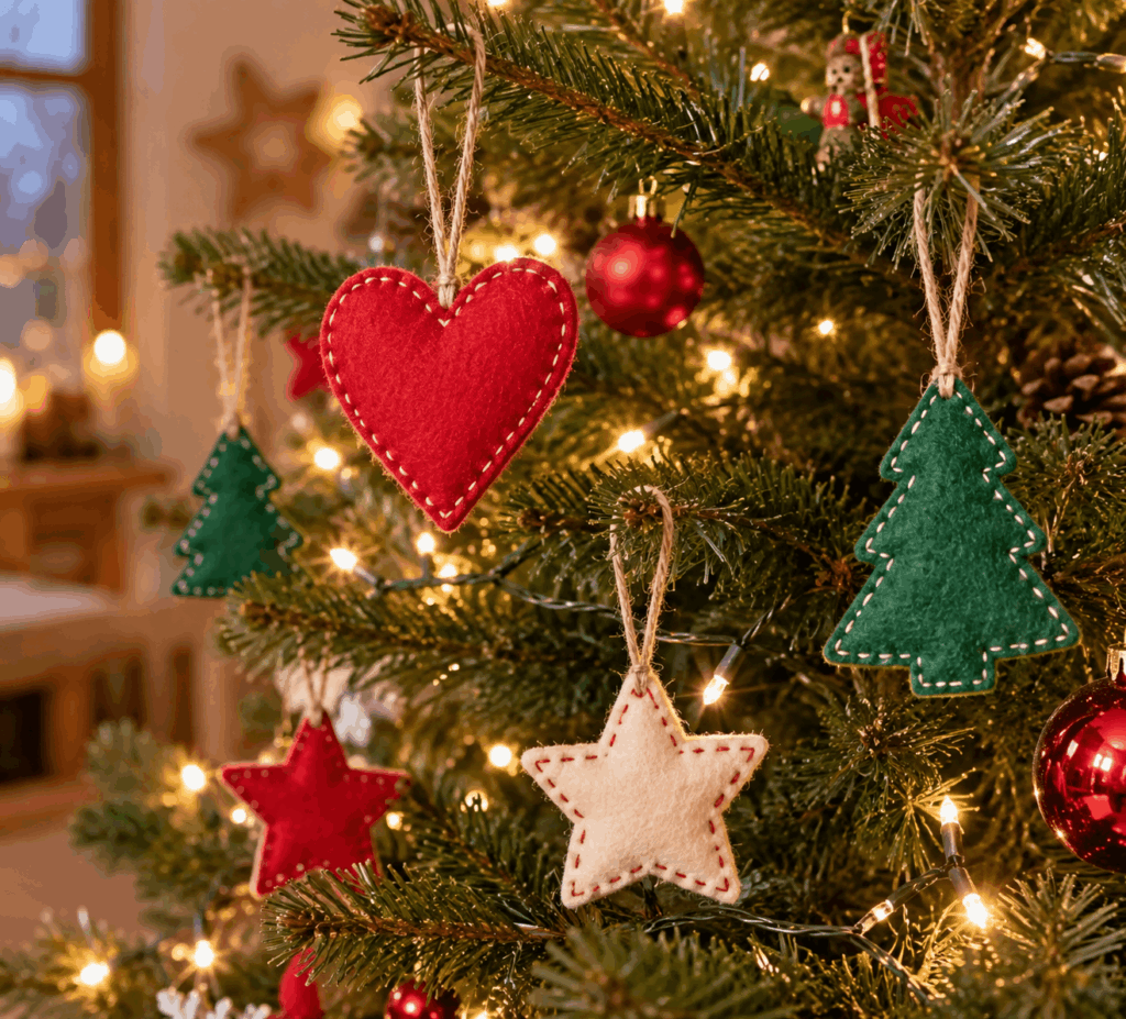 Filz Anhänger für den Weihnachtsbaum